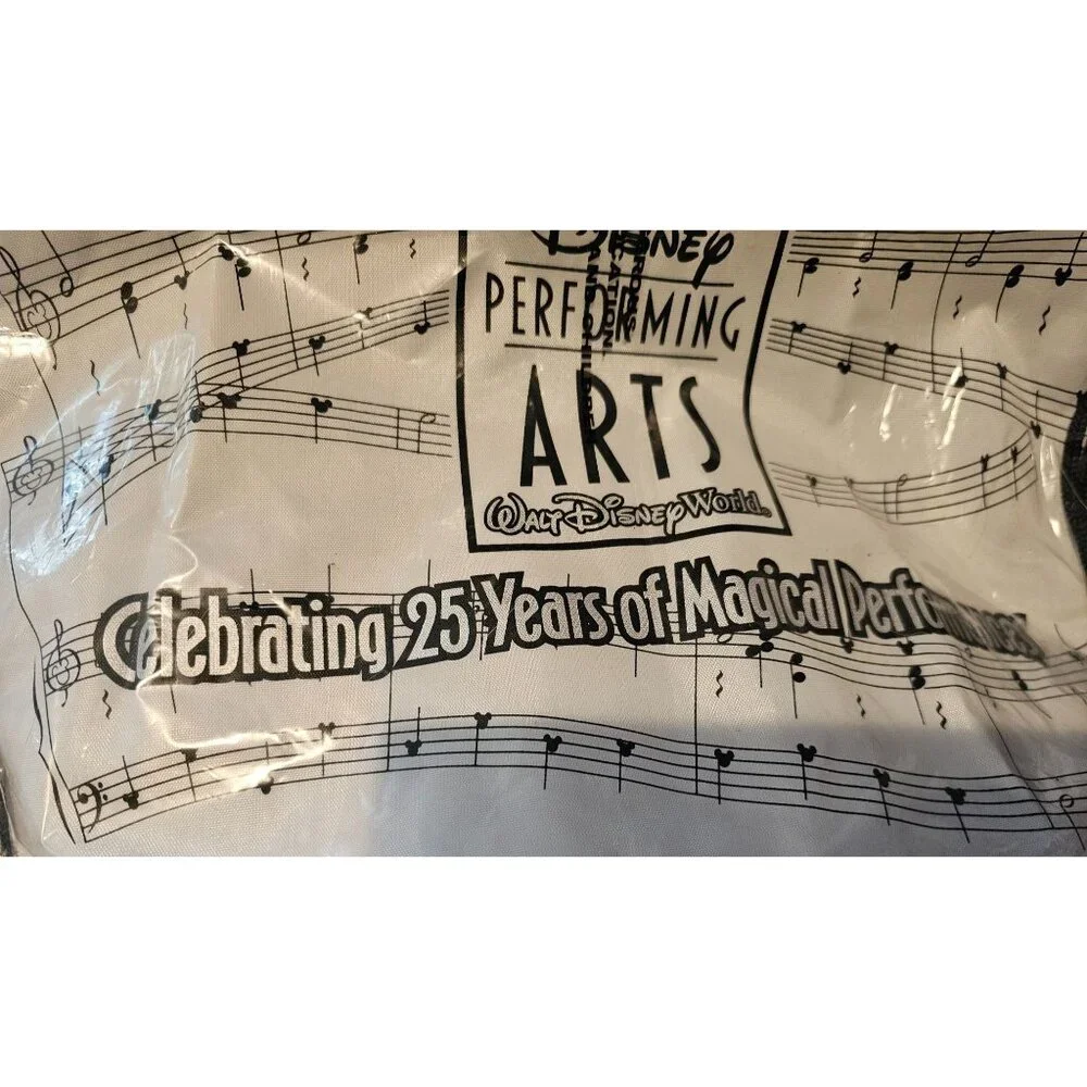 Disney Mickey Mouse Performing Arts Drawstring Bag 25th Anniversary Music NEW